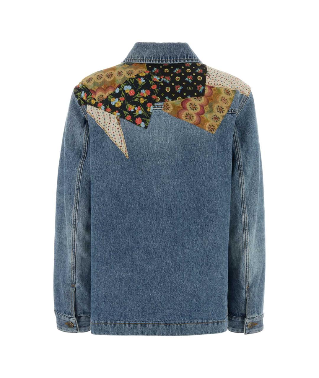 VALENTINO Синяя хлопковая куртка, фото 2