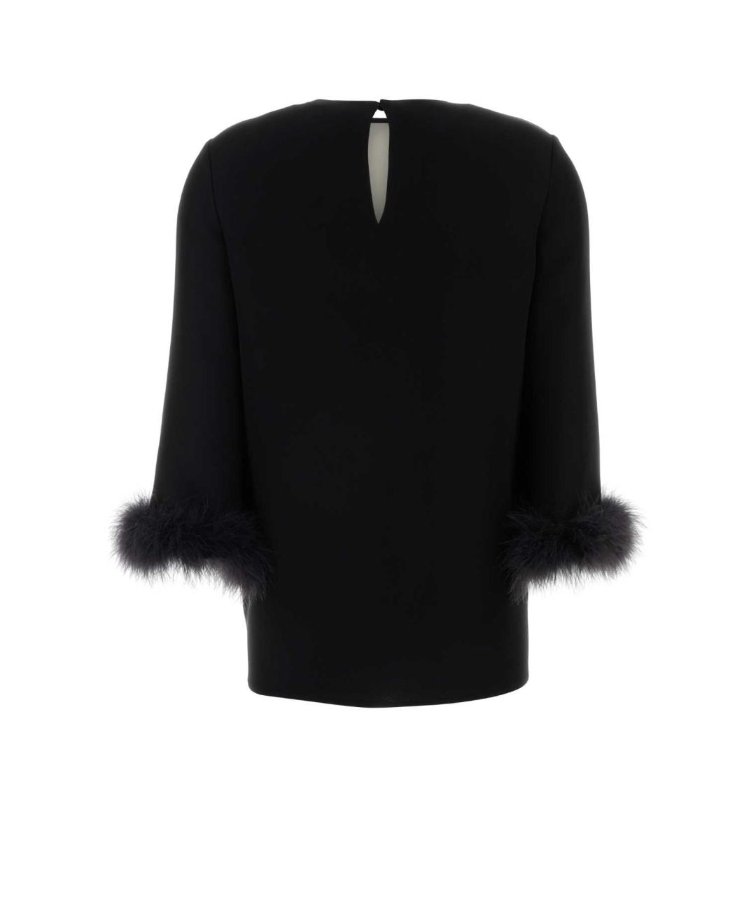 VALENTINO Черная шелковая блузы, фото 2