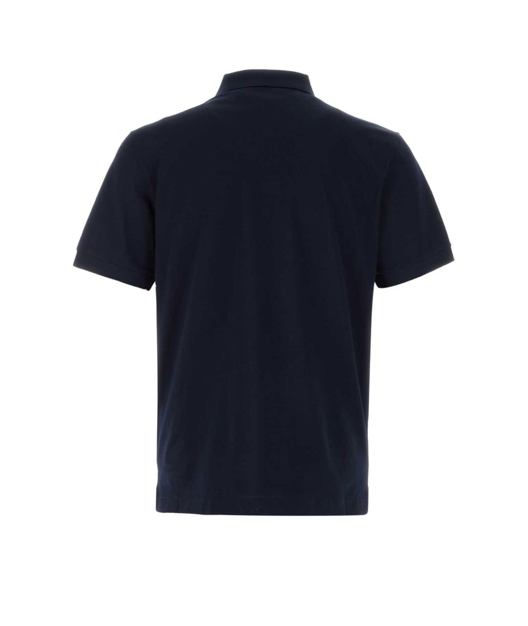 PRADA Синее хлопковое поло с коротким рукавом, фото 2