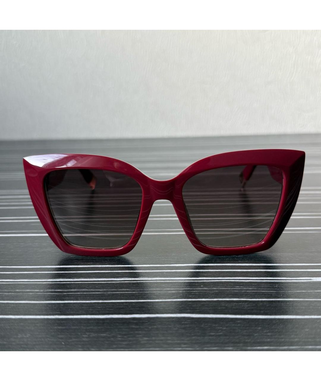FURLA Красные пластиковые солнцезащитные очки, фото 5