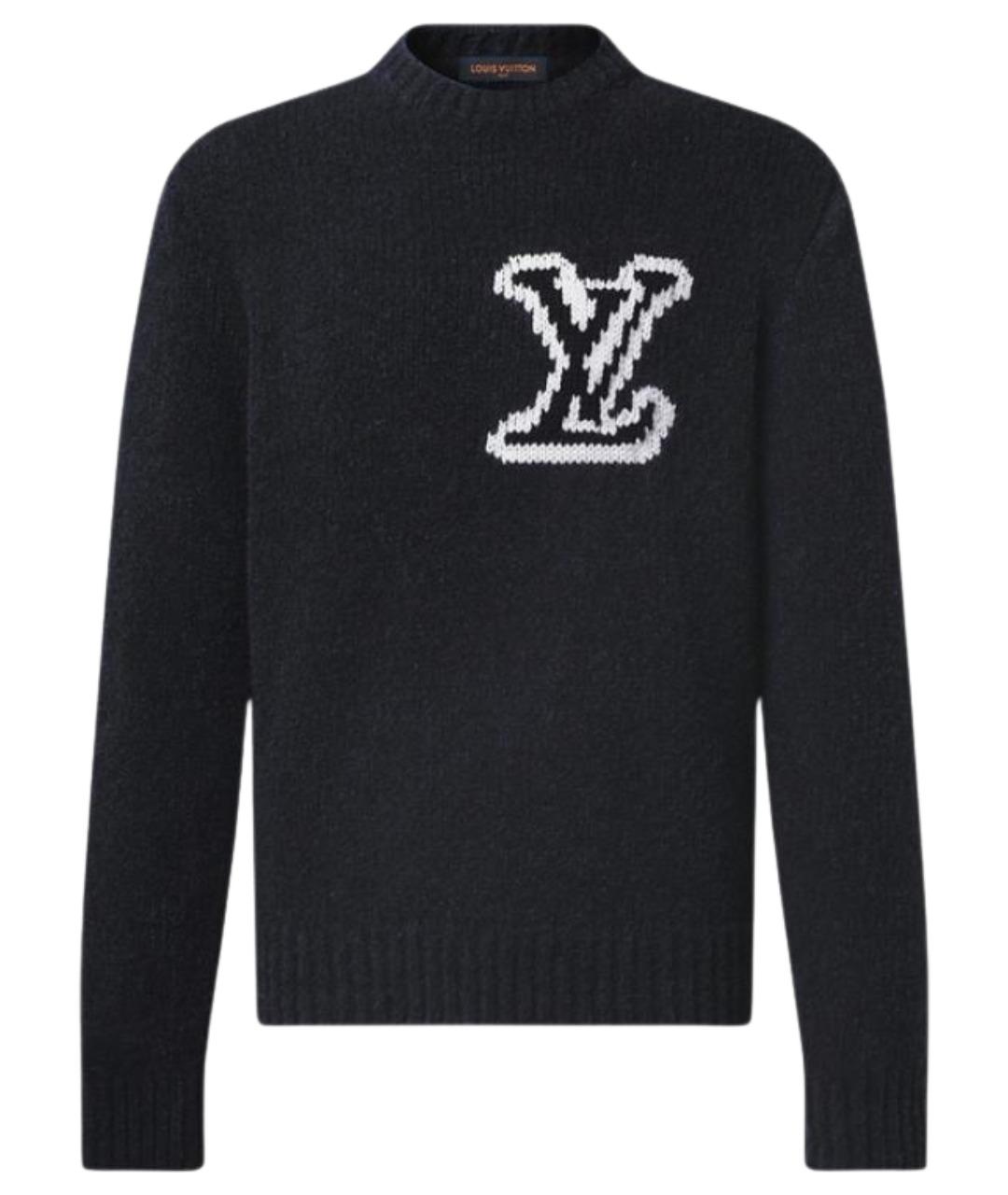 LOUIS VUITTON Черный шерстяной джемпер / свитер, фото 1