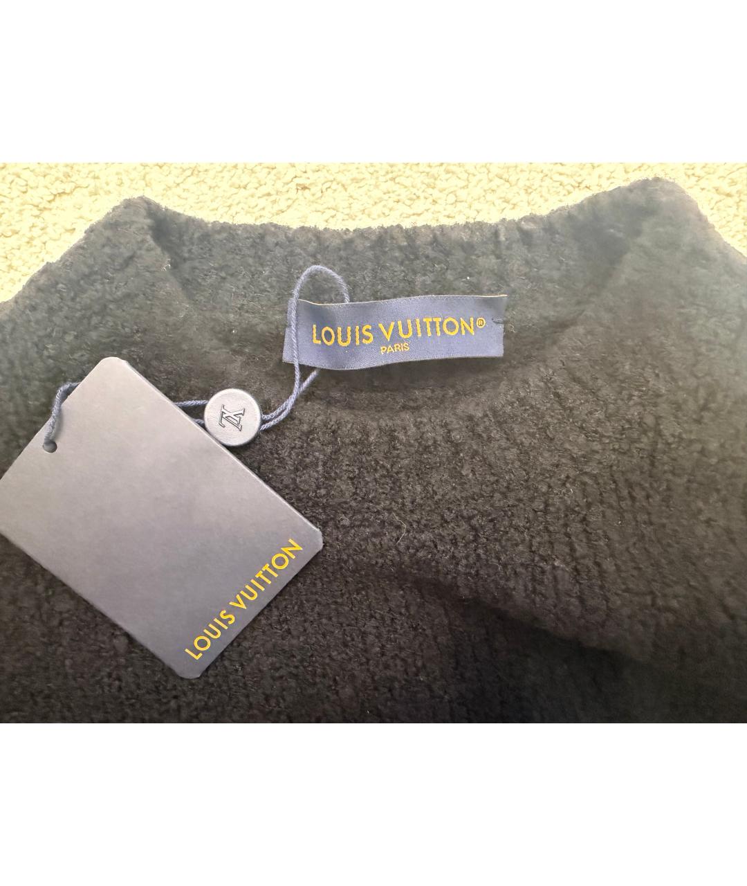 LOUIS VUITTON Черный шерстяной джемпер / свитер, фото 4