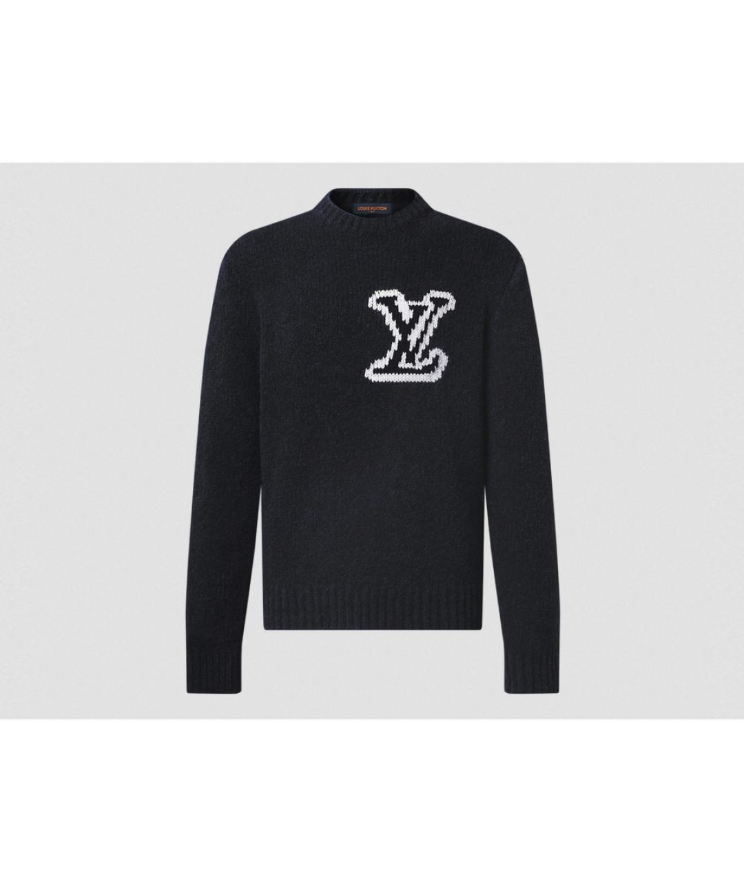 LOUIS VUITTON Черный шерстяной джемпер / свитер, фото 6