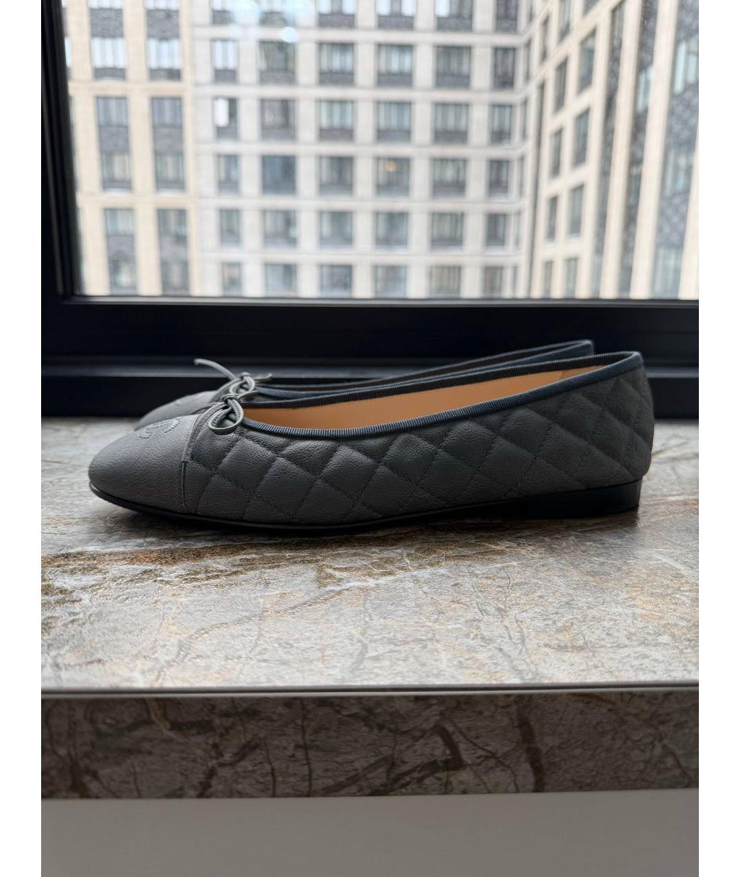CHANEL Коричневые замшевые балетки, фото 6