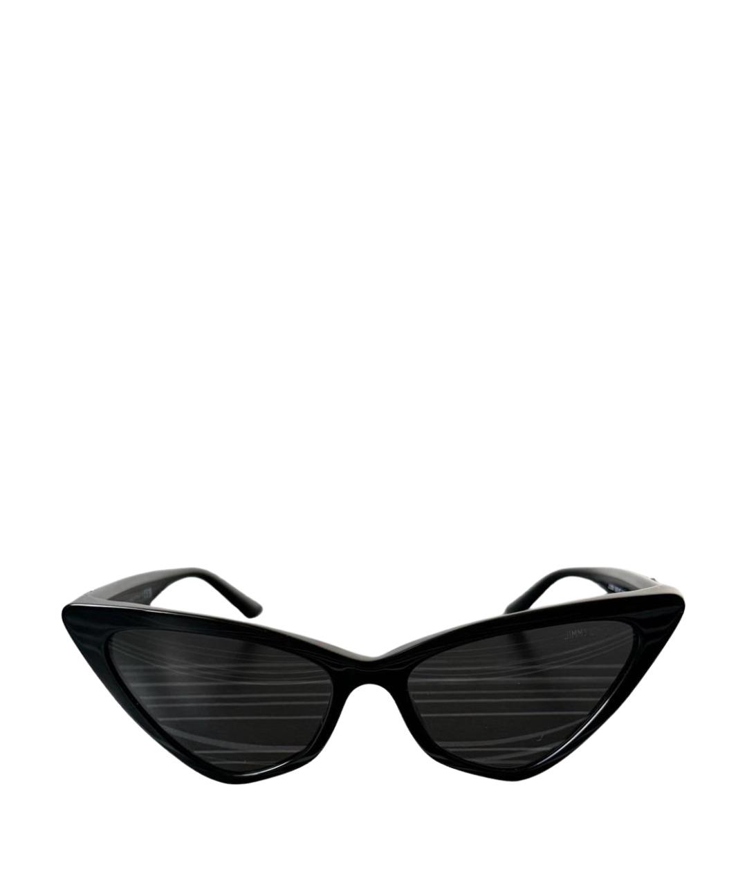 JIMMY CHOO Черные пластиковые солнцезащитные очки, фото 1