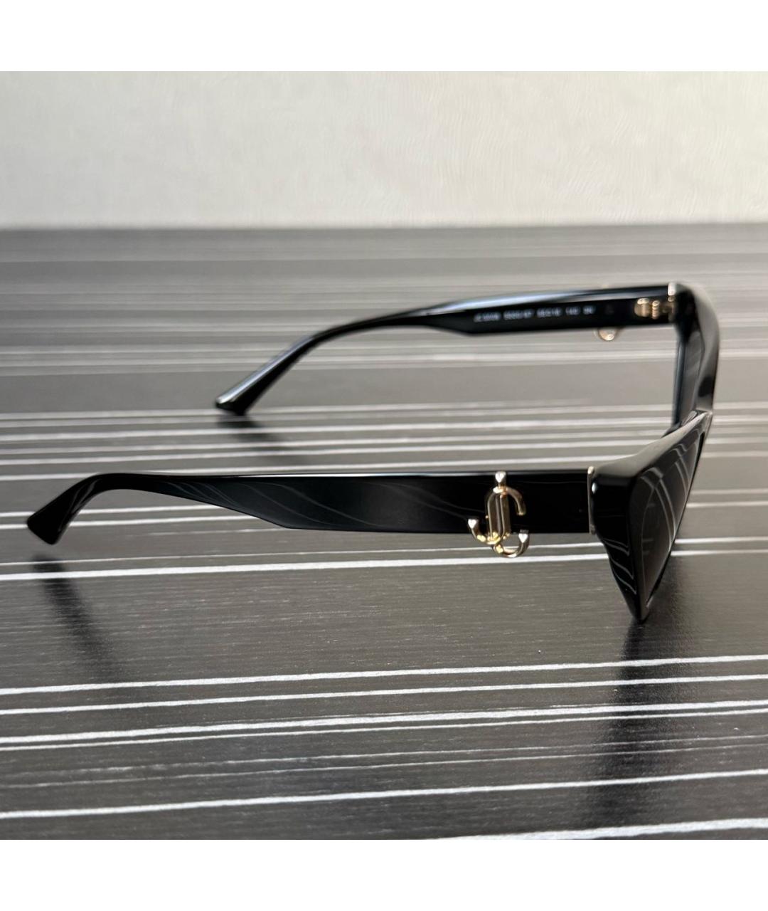 JIMMY CHOO Черные пластиковые солнцезащитные очки, фото 2