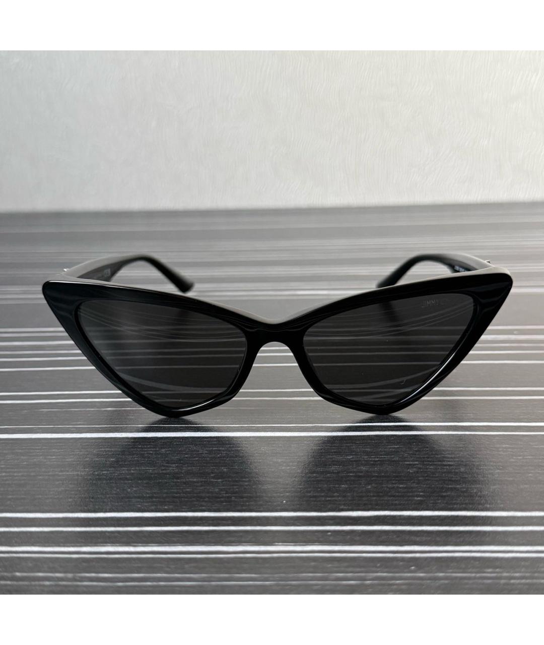 JIMMY CHOO Черные пластиковые солнцезащитные очки, фото 5