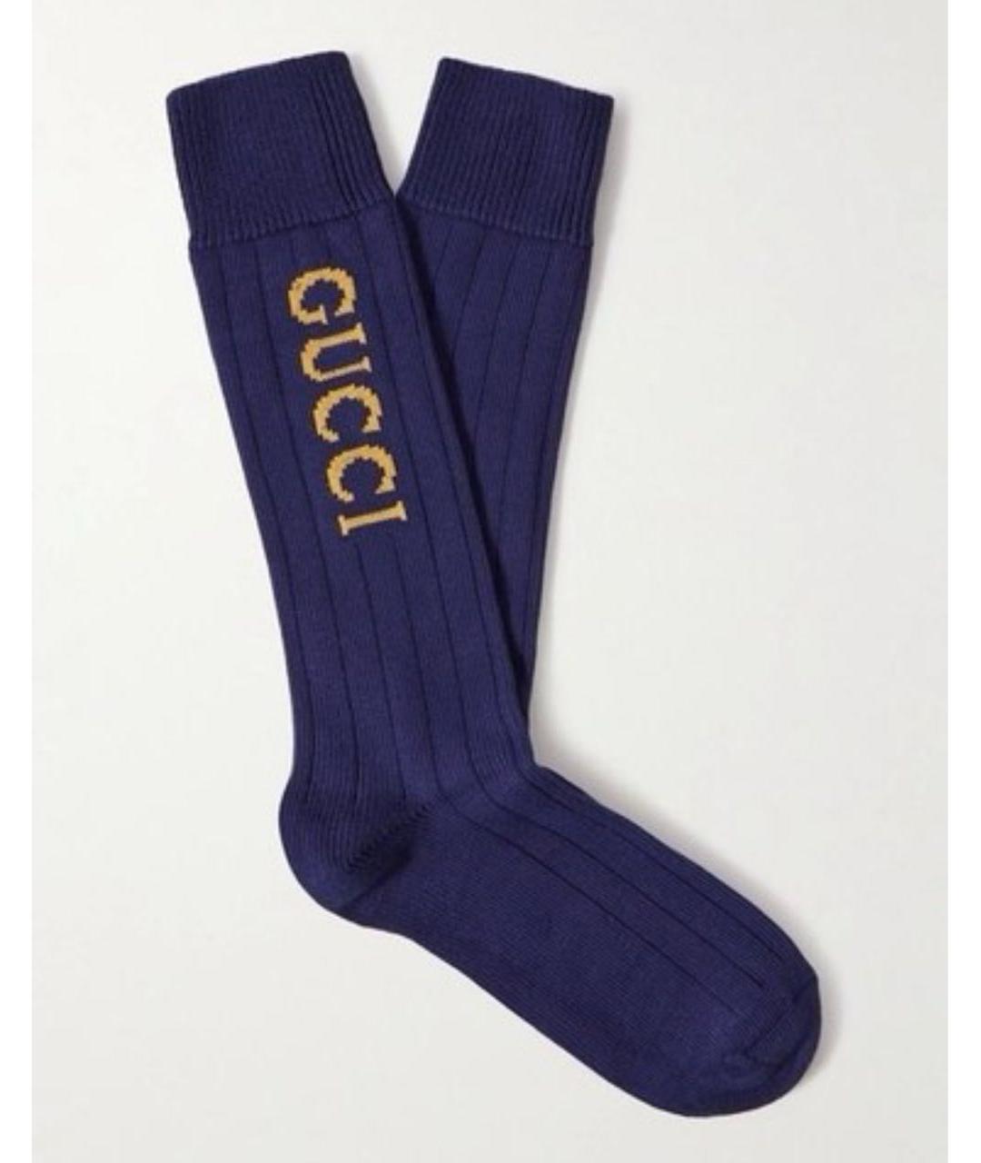 GUCCI Темно-синие носки, чулки и колготы, фото 4