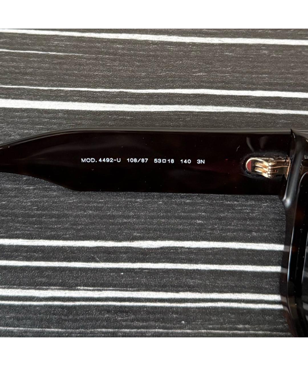 VERSACE Коричневые пластиковые солнцезащитные очки, фото 3