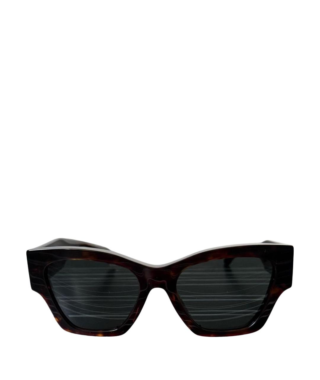 VERSACE Коричневые пластиковые солнцезащитные очки, фото 1