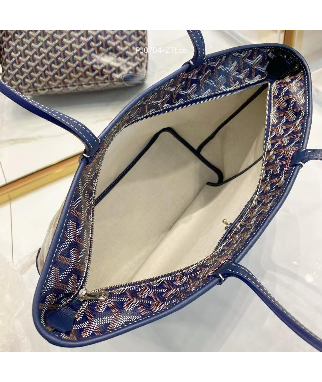 GOYARD Темно-синяя сумка тоут, фото 3