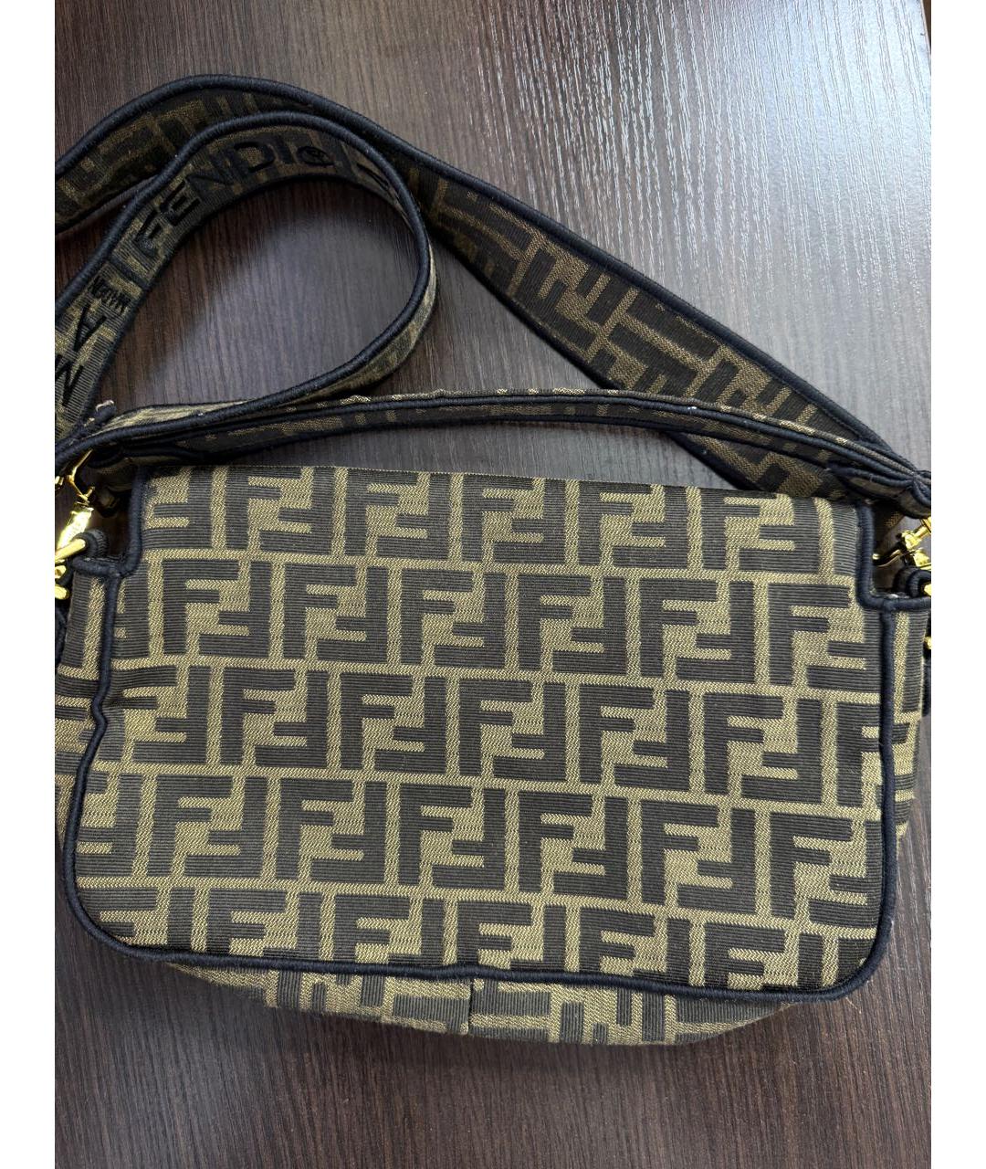 FENDI Мульти жаккардовая сумка через плечо, фото 3