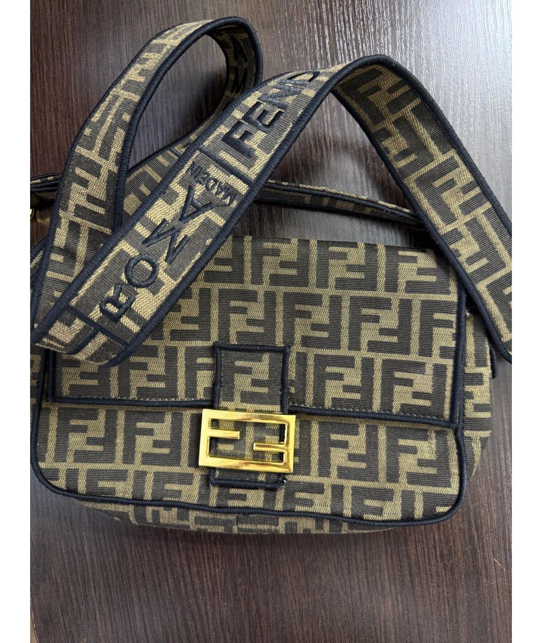 FENDI Мульти жаккардовая сумка через плечо, фото 2