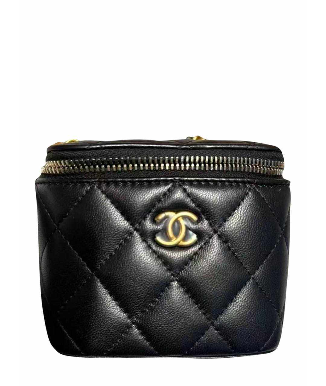 CHANEL Черная кожаная сумка через плечо, фото 1