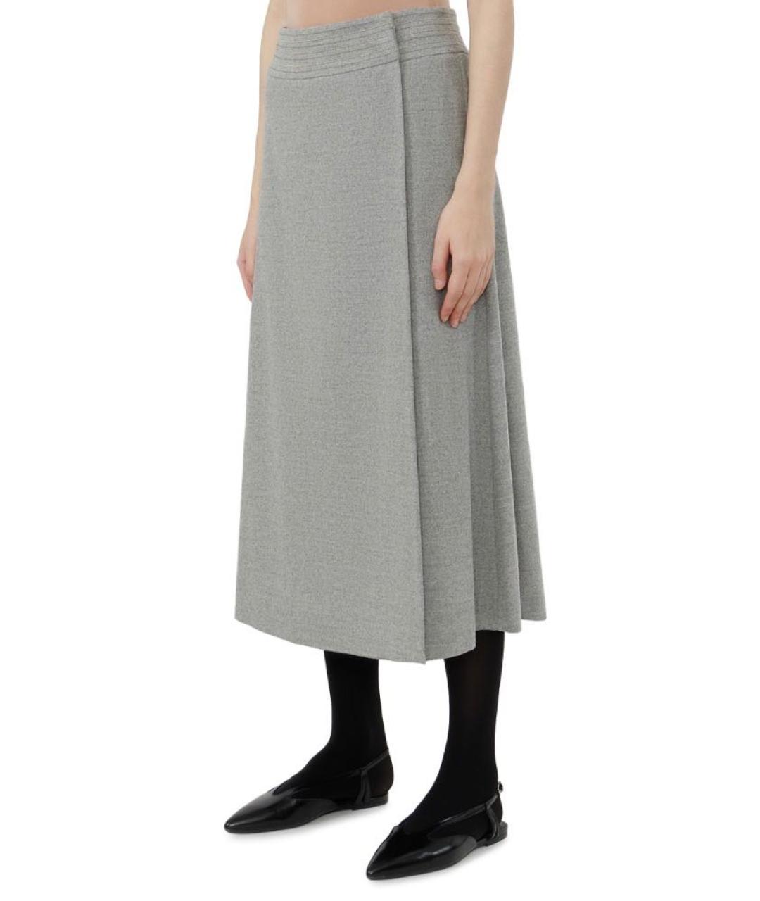 PESERICO Серая юбка миди, фото 2