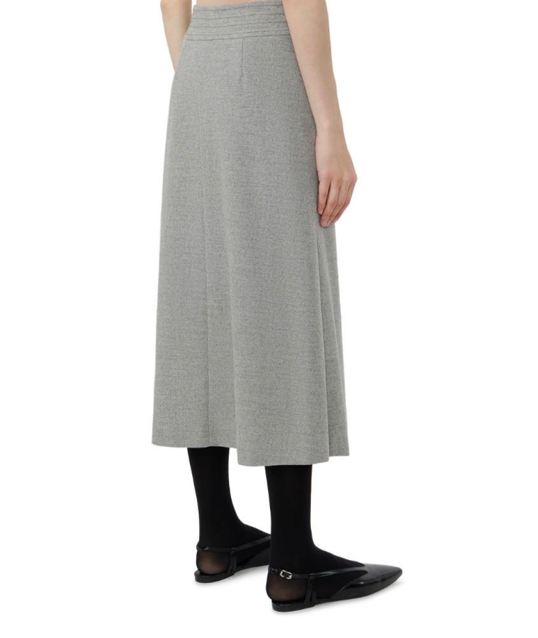 PESERICO Серая юбка миди, фото 3