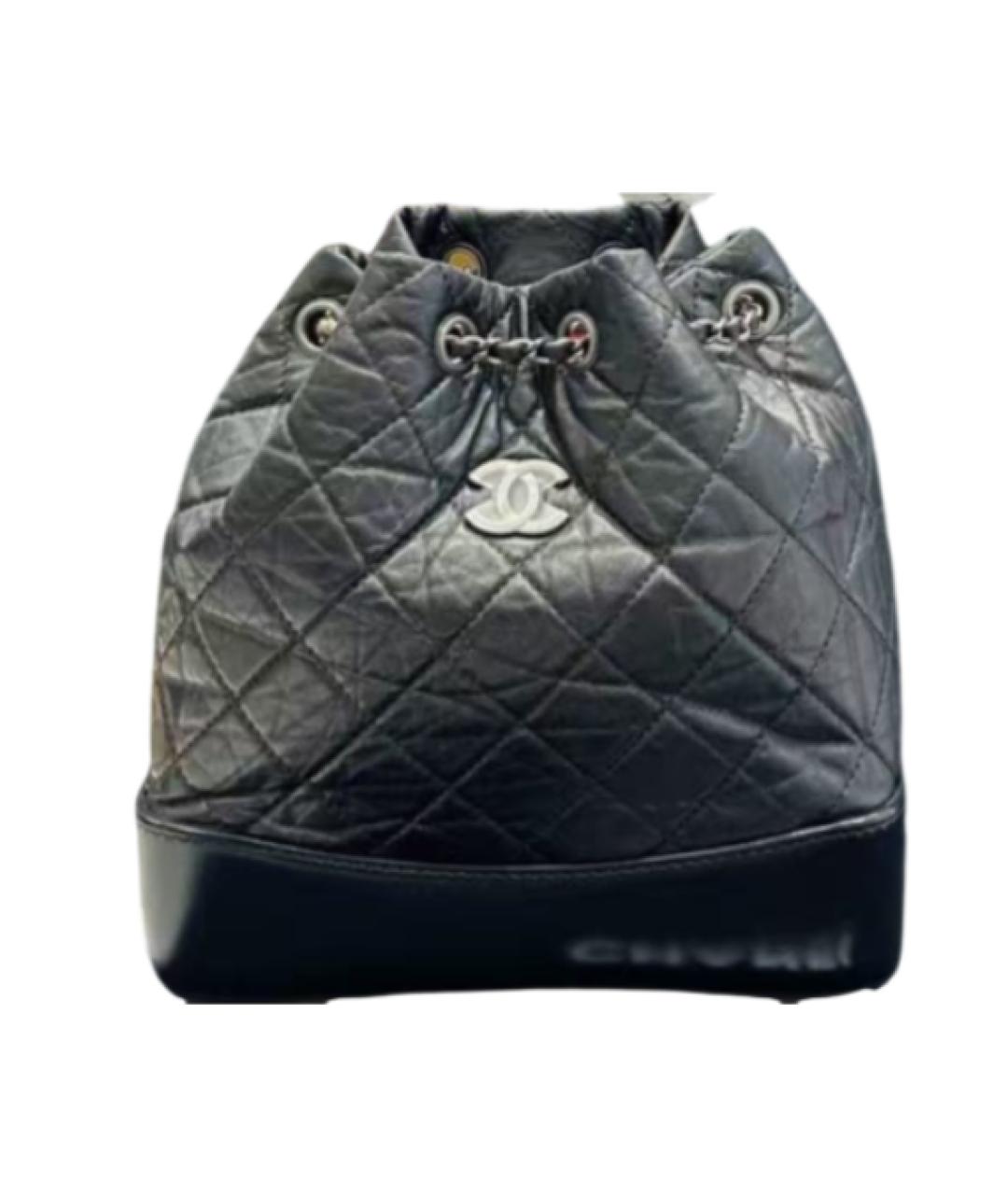 CHANEL Черный кожаный рюкзак, фото 2