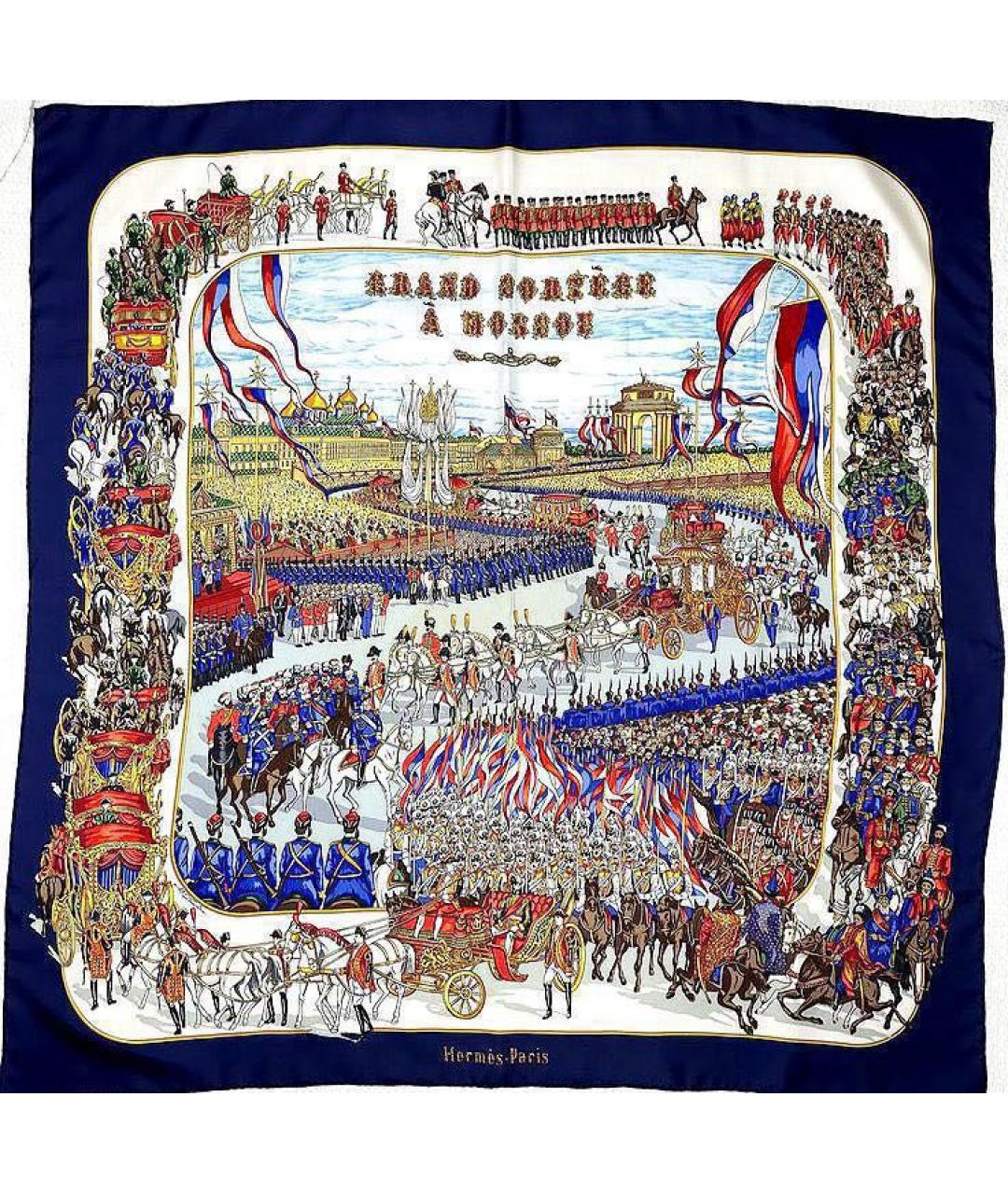 HERMES Шелковый платок, фото 1