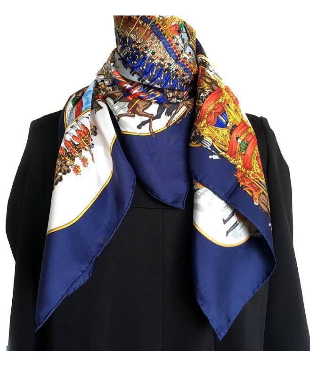 HERMES Шелковый платок, фото 4