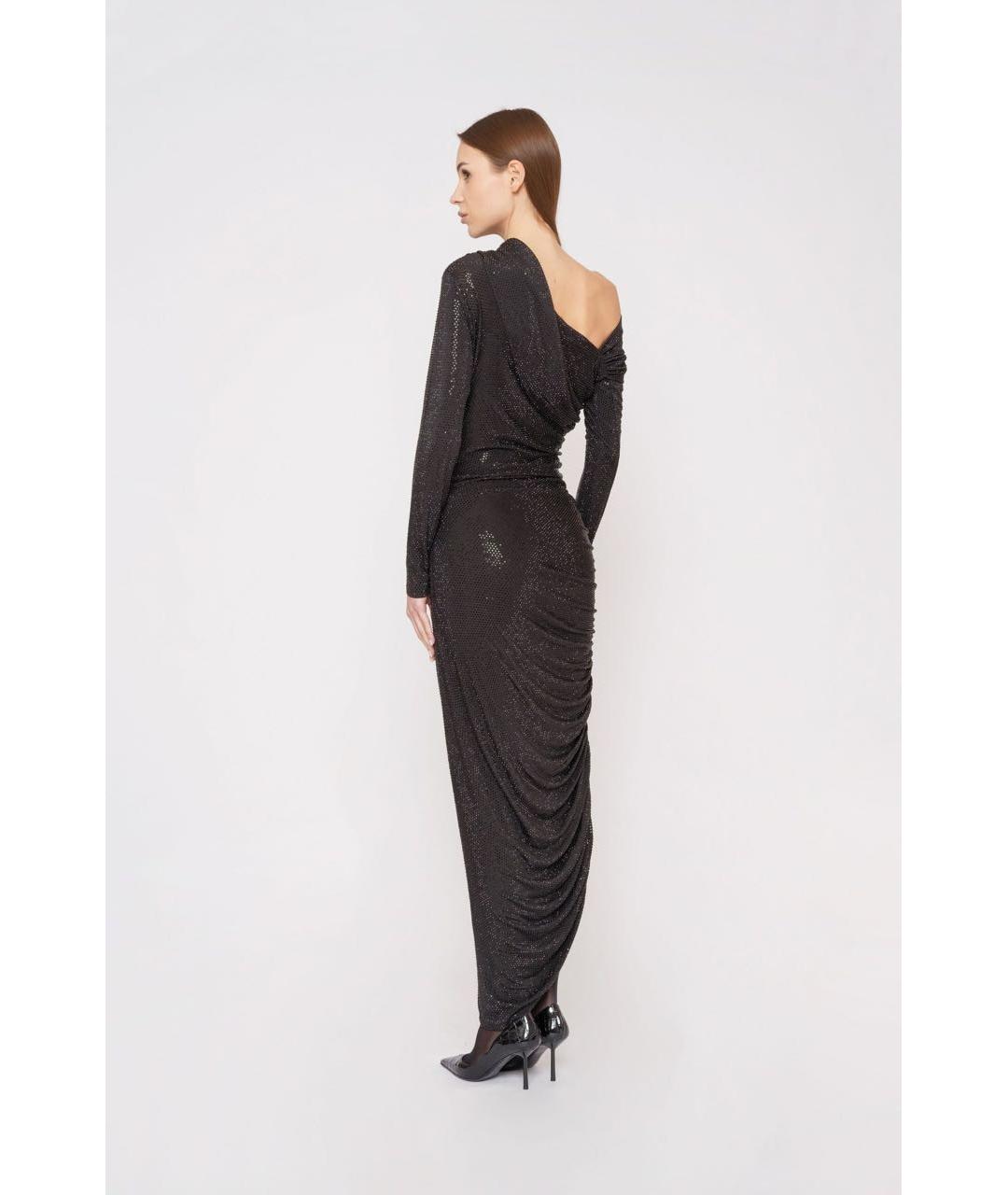 CULT GAIA Черное вискозное вечернее платье, фото 2