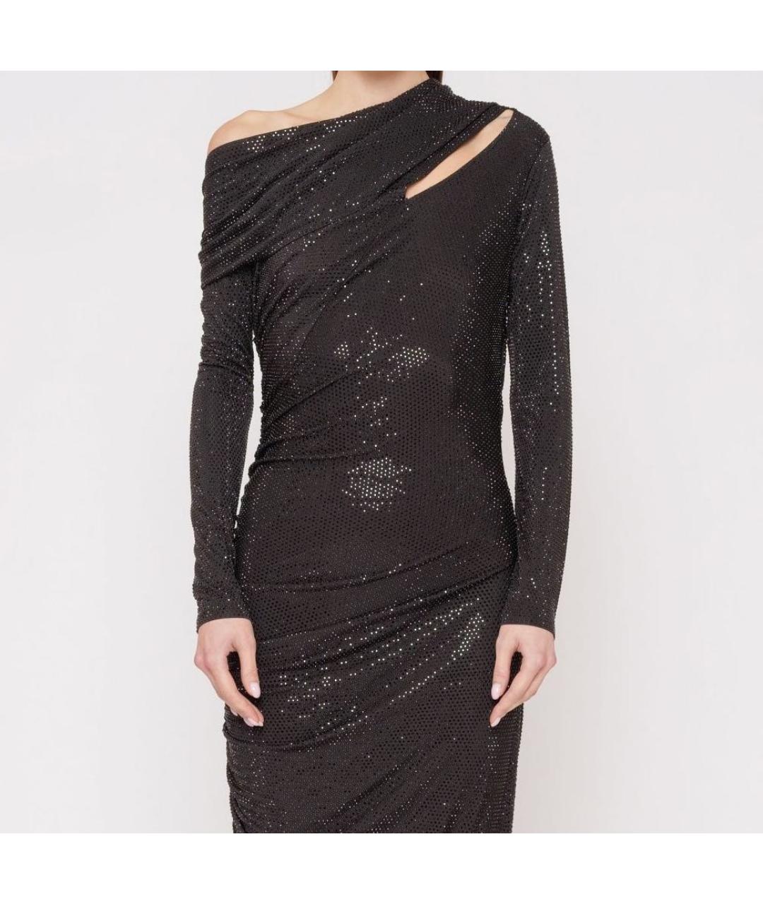 CULT GAIA Черное вискозное вечернее платье, фото 4