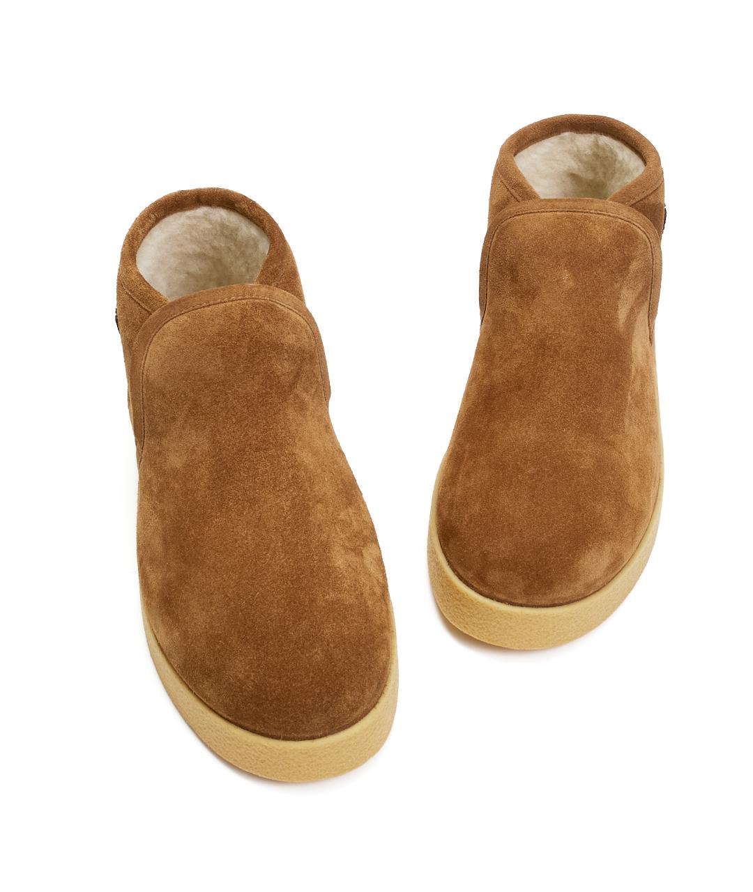 MIU MIU Коричневые замшевые ботинки, фото 6