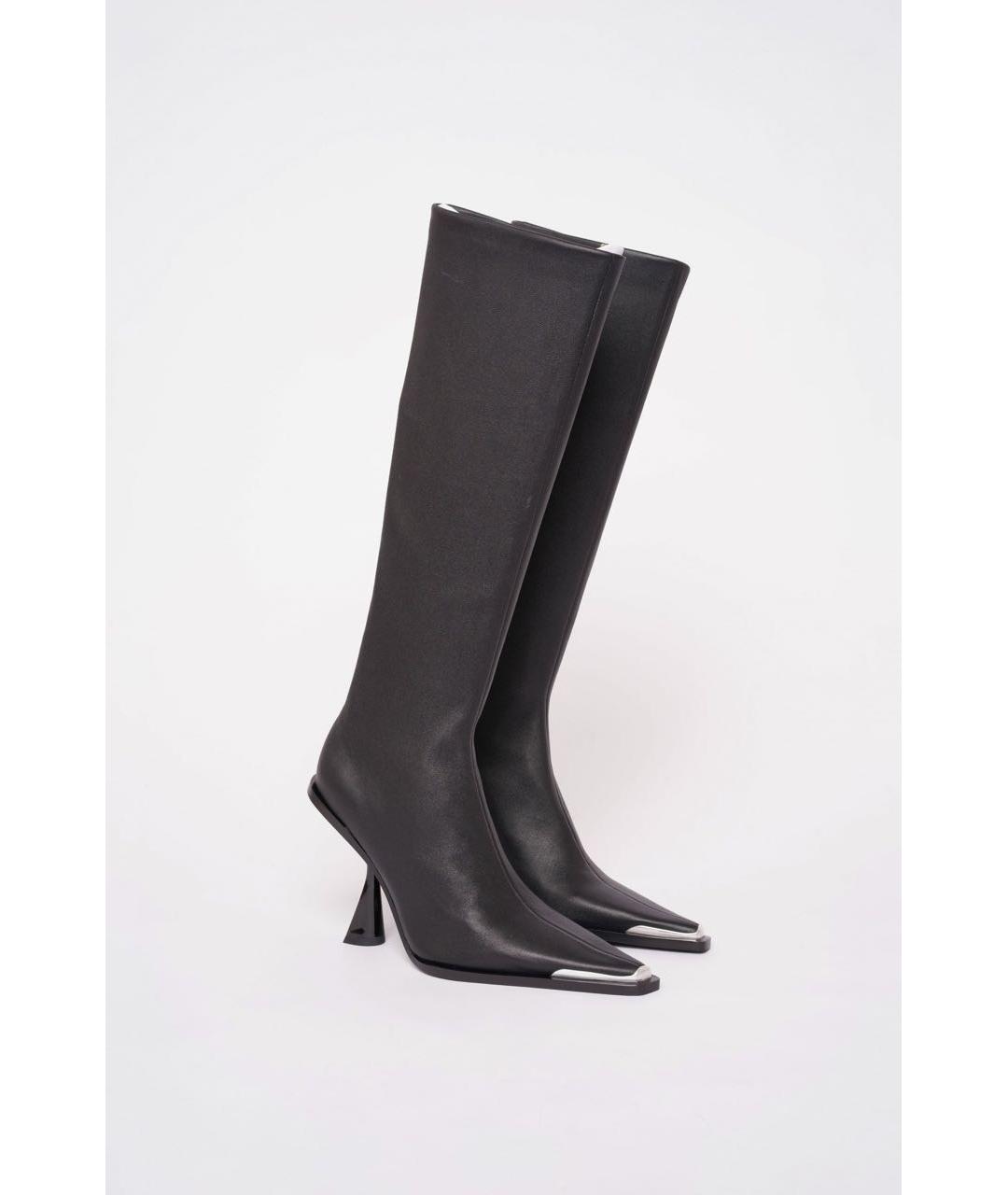 CULT GAIA Черные кожаные сапоги, фото 2