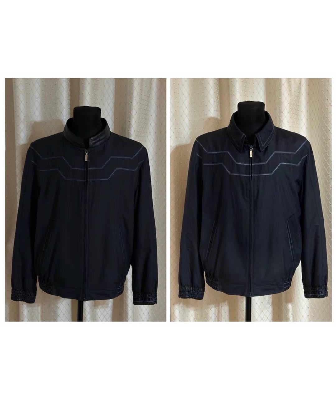 ZILLI Темно-синяя шелковая куртка, фото 3