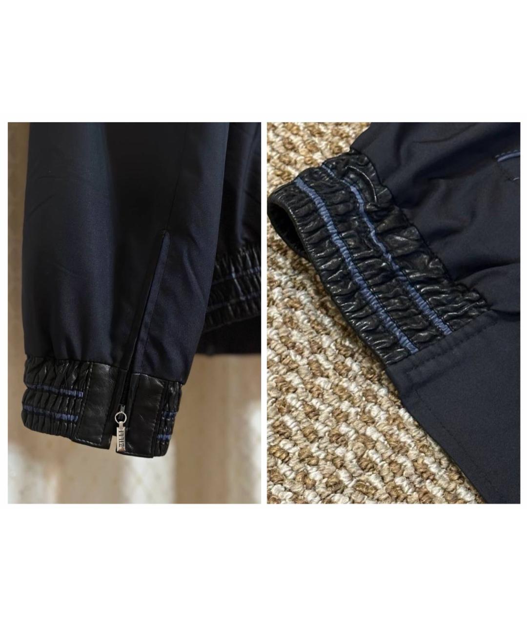 ZILLI Темно-синяя шелковая куртка, фото 6