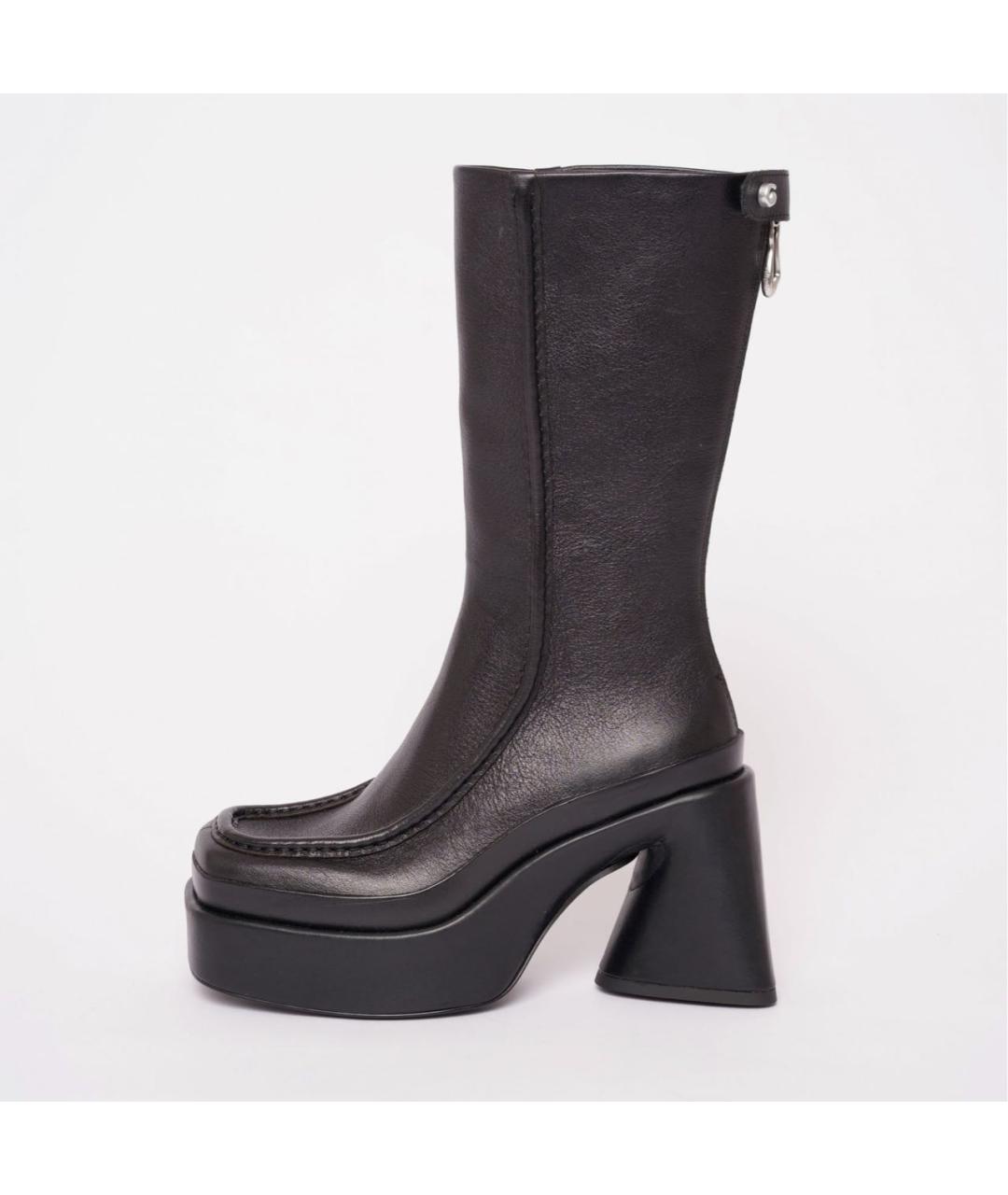 CULT GAIA Черные кожаные сапоги, фото 6