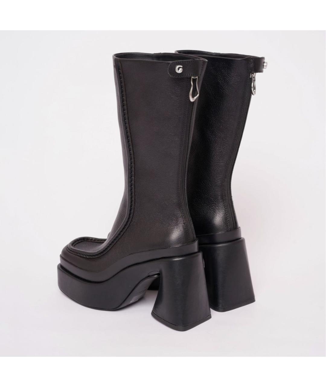 CULT GAIA Черные кожаные сапоги, фото 4