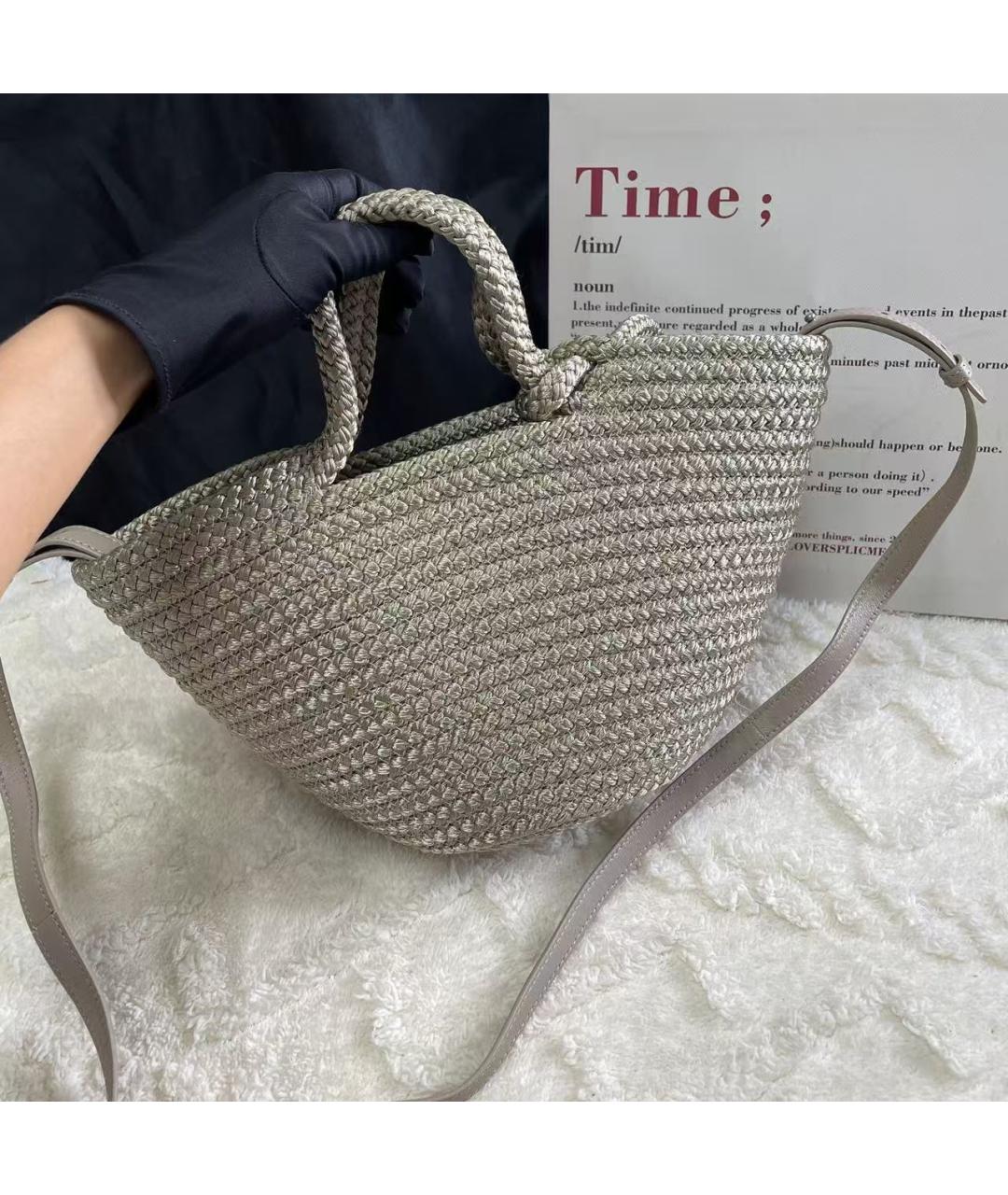 BALENCIAGA Бежевая тканевая сумка через плечо, фото 3