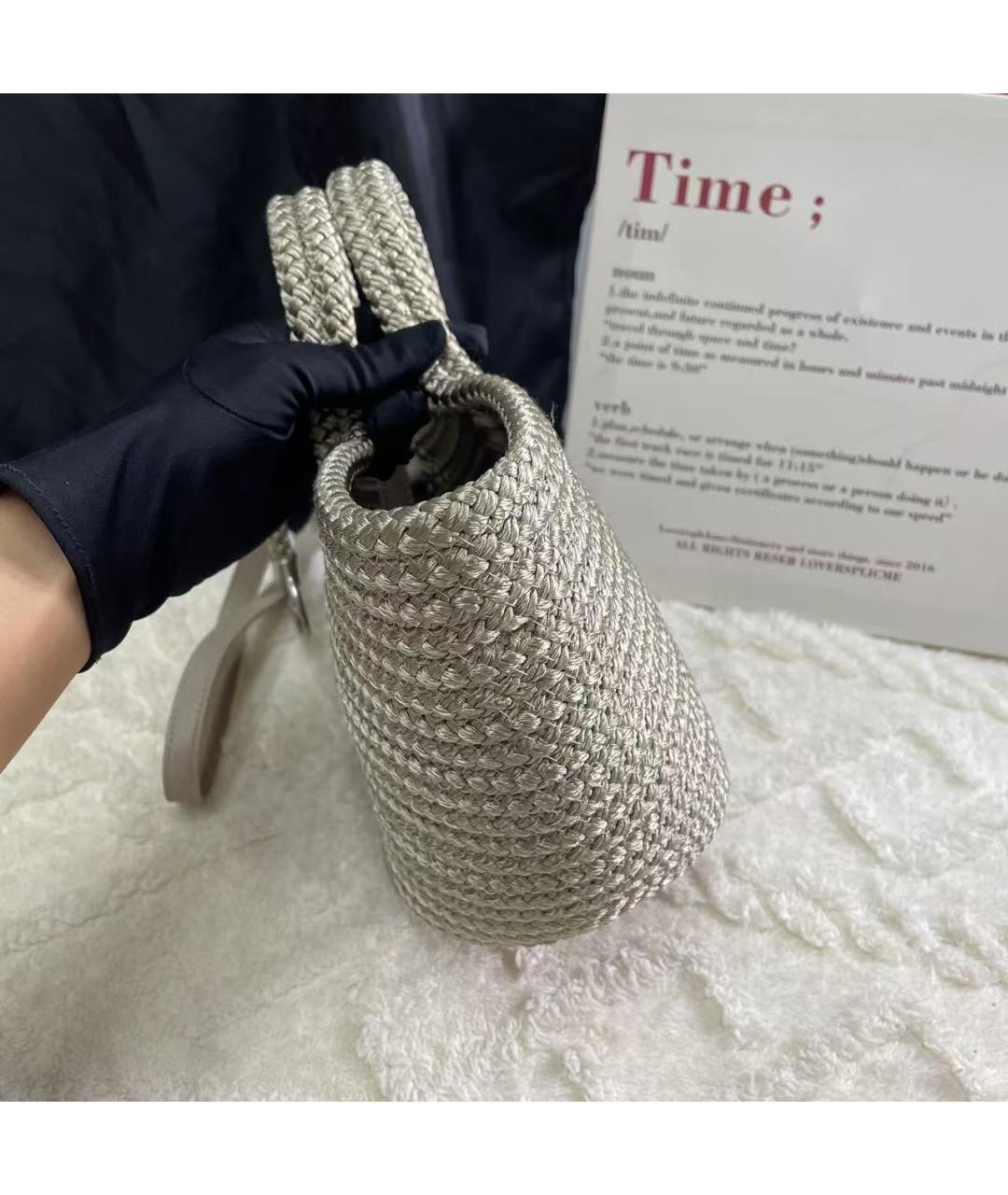 BALENCIAGA Бежевая тканевая сумка через плечо, фото 5