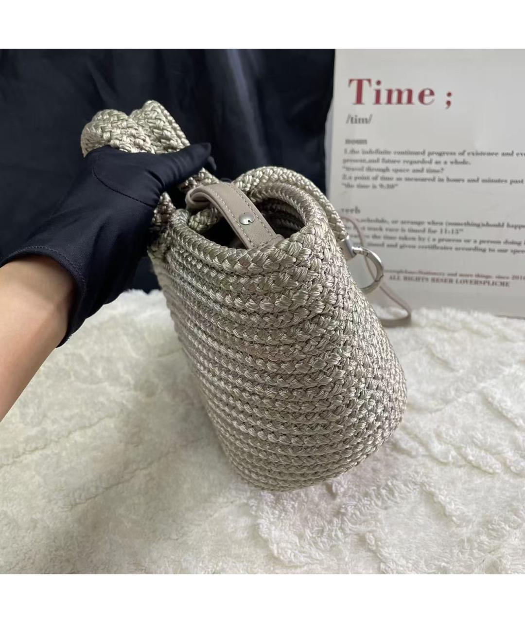 BALENCIAGA Бежевая тканевая сумка через плечо, фото 4