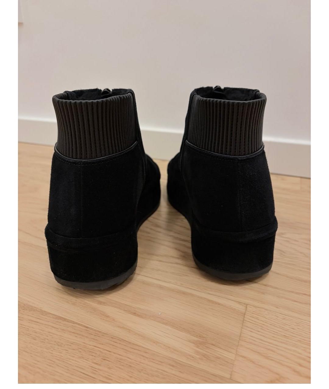 PHOEBE PHILO Черные замшевые полусапоги, фото 3