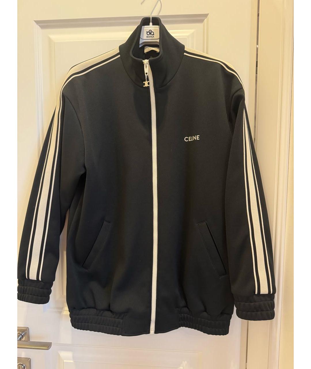 CELINE Темно-синяя полиэстеровая куртка, фото 3