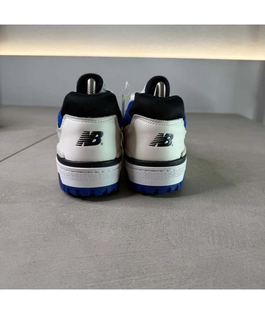 NEW BALANCE Белые кожаные низкие кроссовки / кеды, фото 4