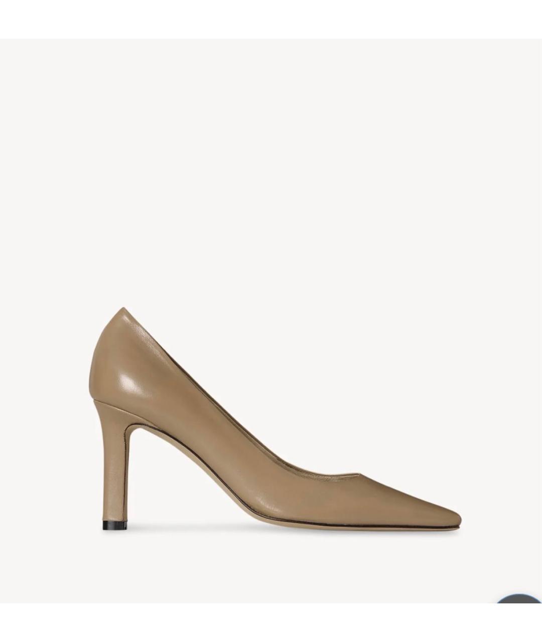 THE ROW Бежевые кожаные туфли, фото 4