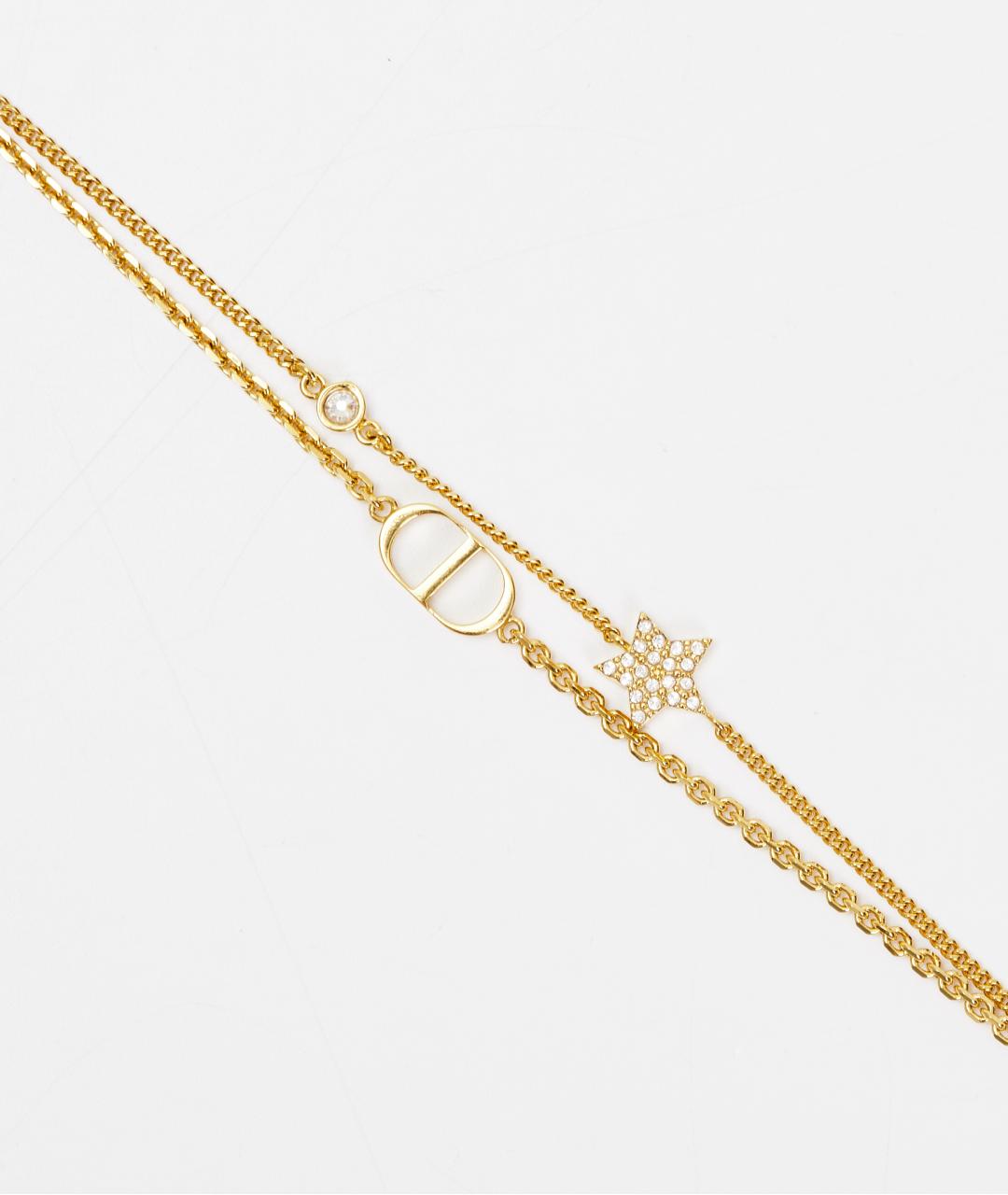 CHRISTIAN DIOR Золотой металлический браслет, фото 2