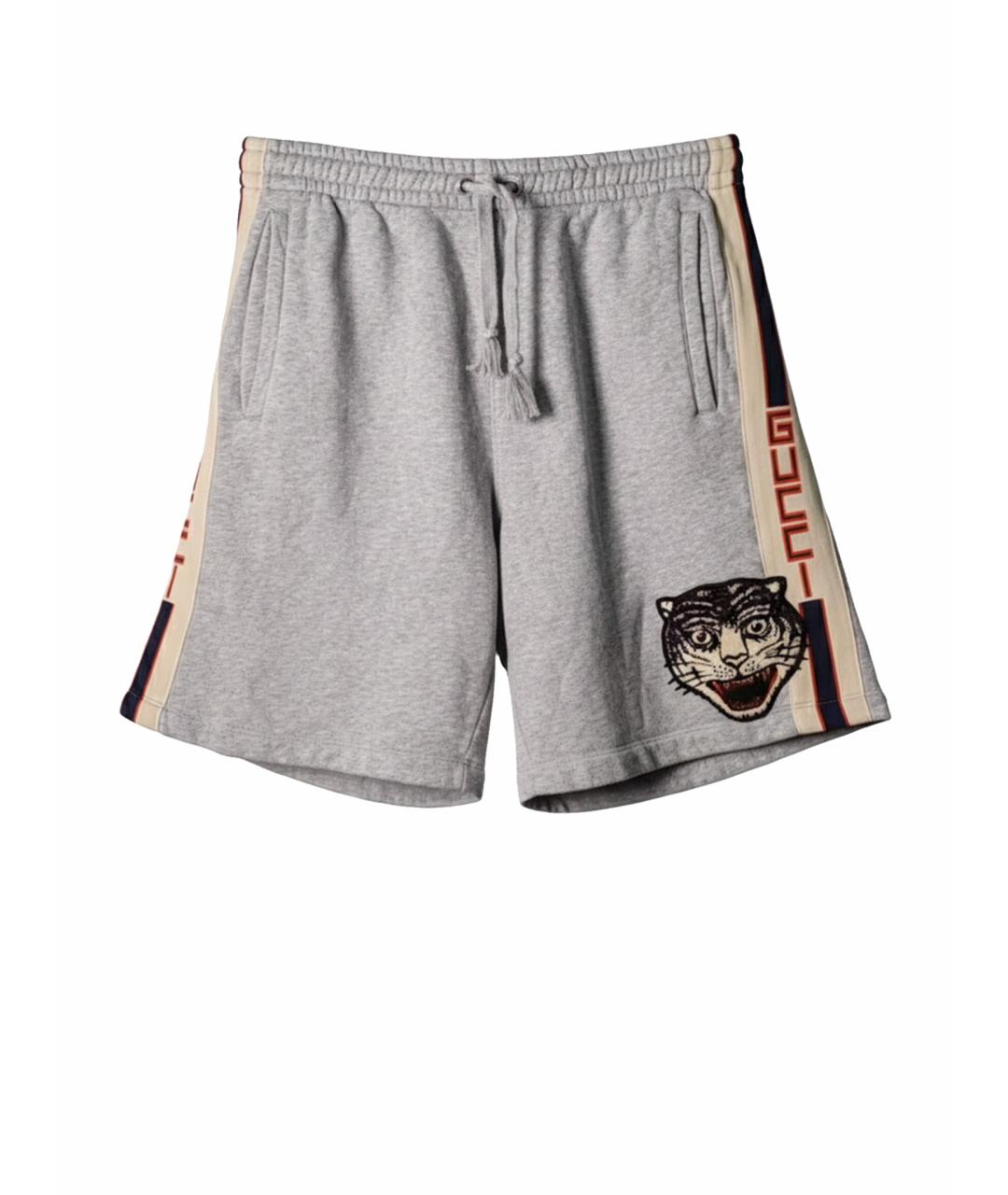 GUCCI Серые хлопковые шорты, фото 1