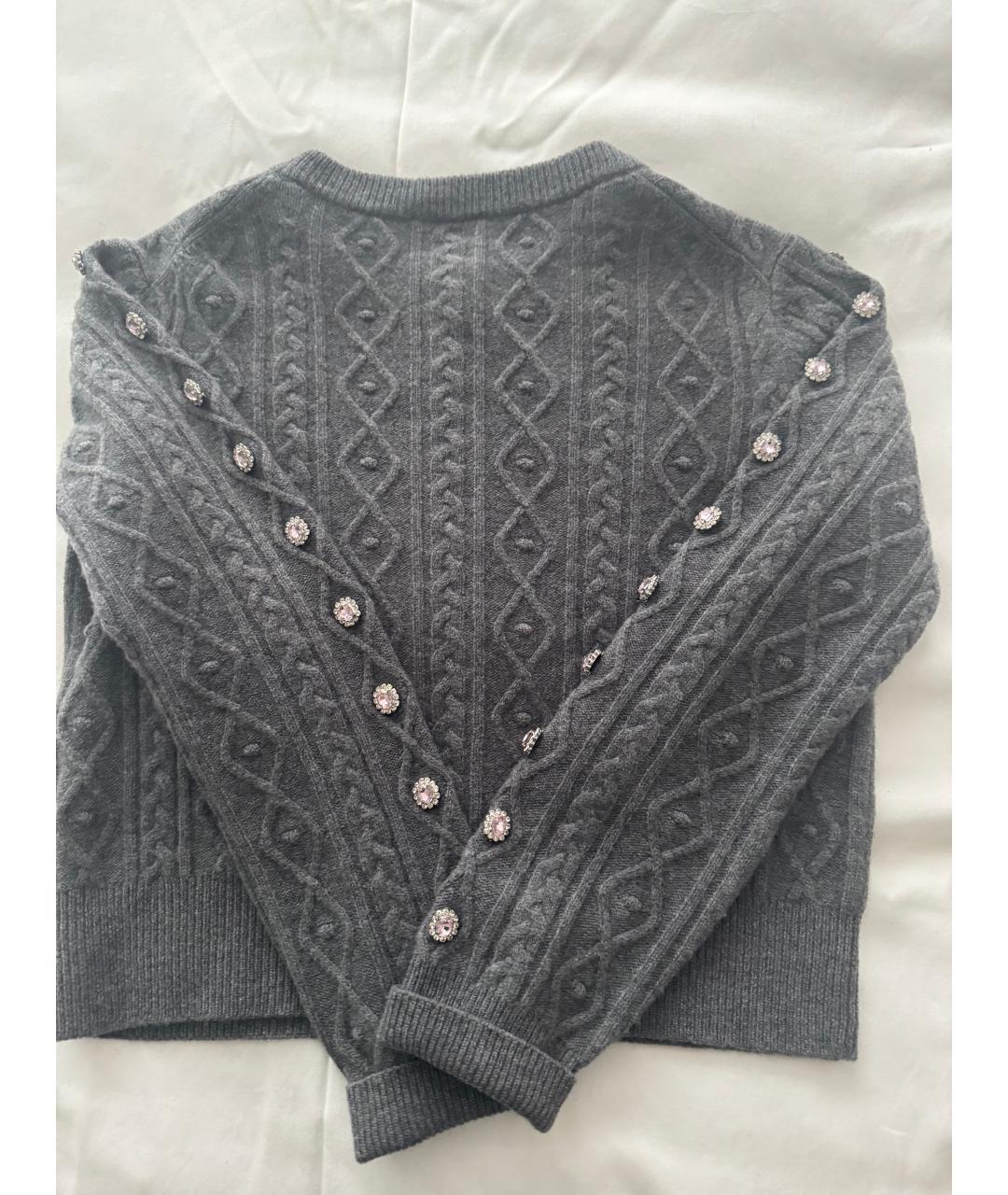 PACO RABANNE Серый шерстяной кардиган, фото 5