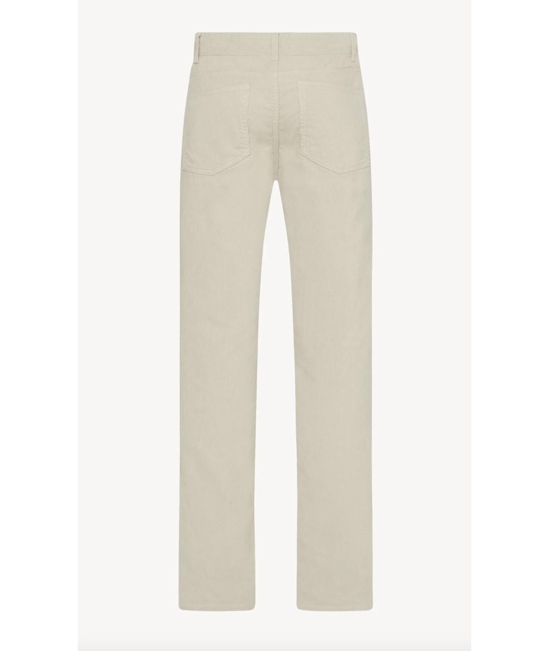 THE ROW Бежевые хлопковые прямые джинсы, фото 2