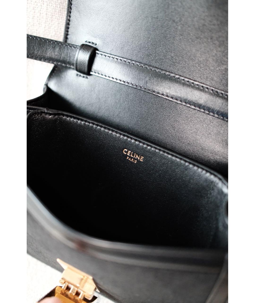 CELINE Черная бархатная сумка через плечо, фото 4