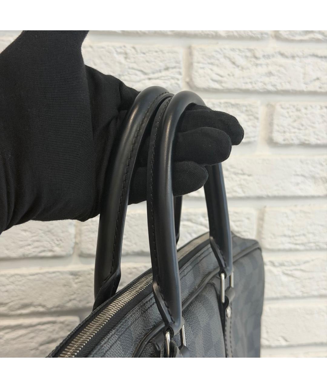 LOUIS VUITTON Черный портфель, фото 4