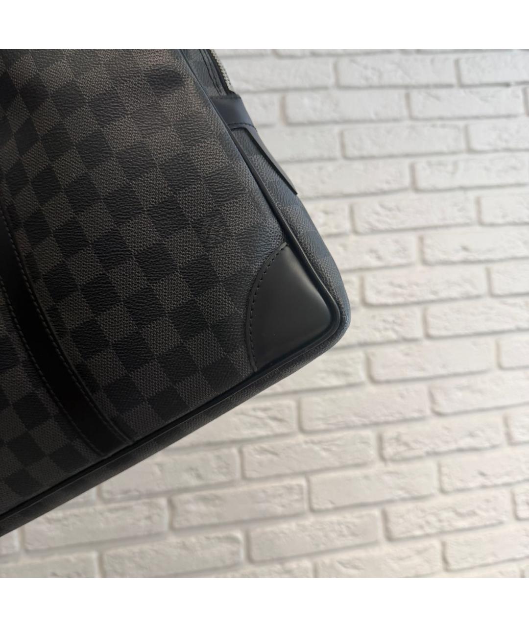 LOUIS VUITTON Черный портфель, фото 6