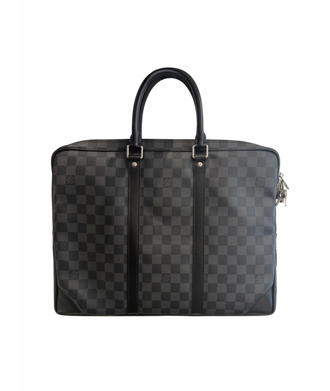 LOUIS VUITTON Черный портфель, фото 1
