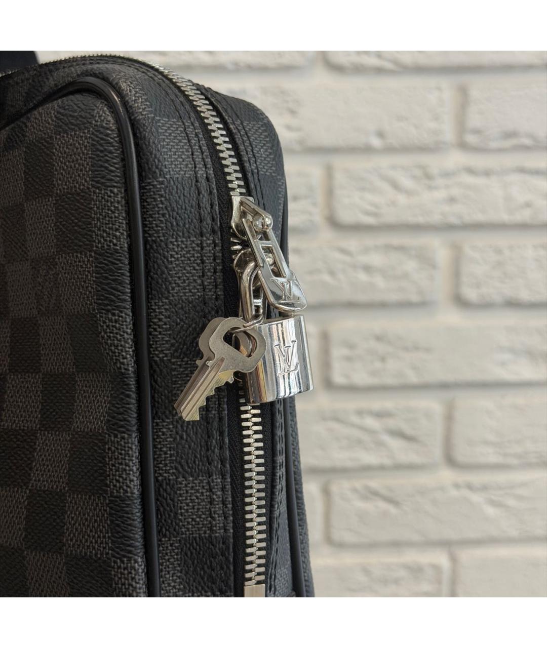 LOUIS VUITTON Черный портфель, фото 5