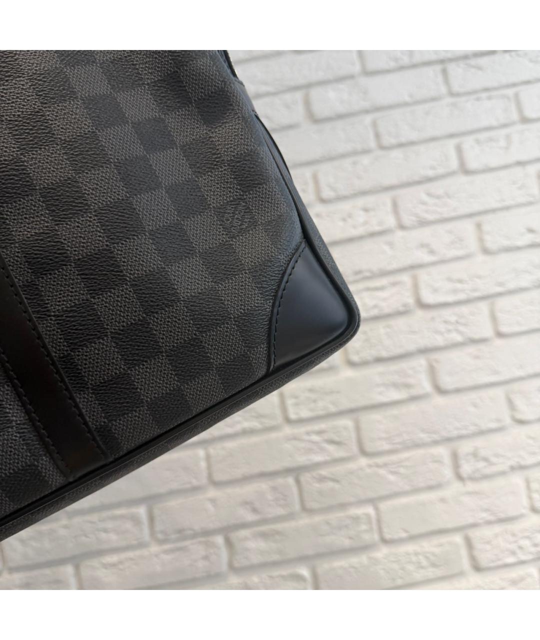 LOUIS VUITTON Черный портфель, фото 8