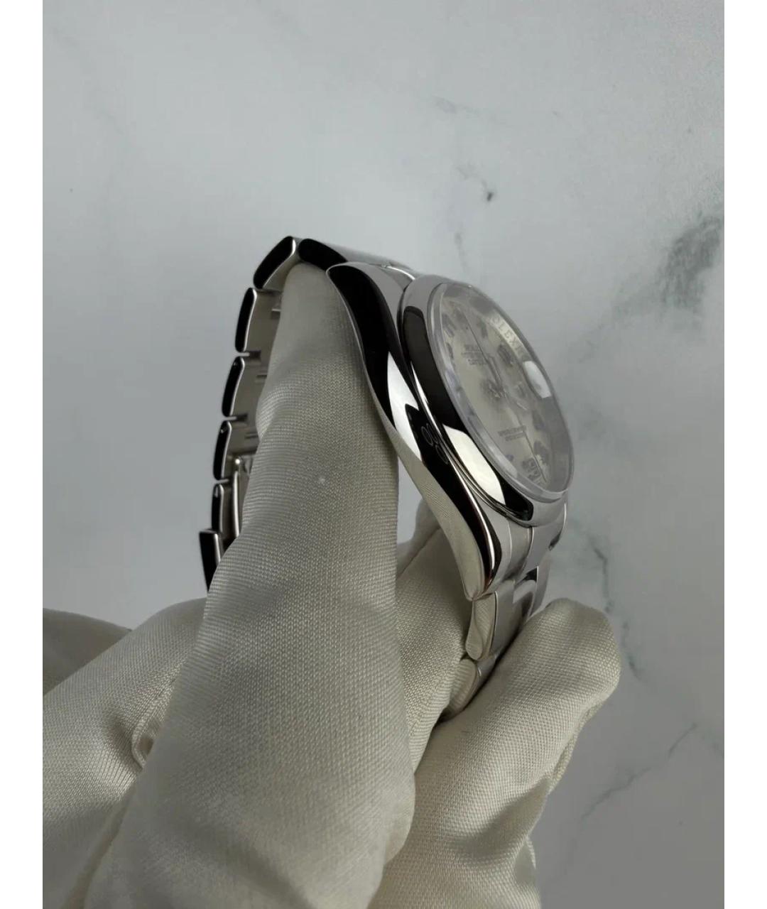 ROLEX Серебряные металлические часы, фото 4
