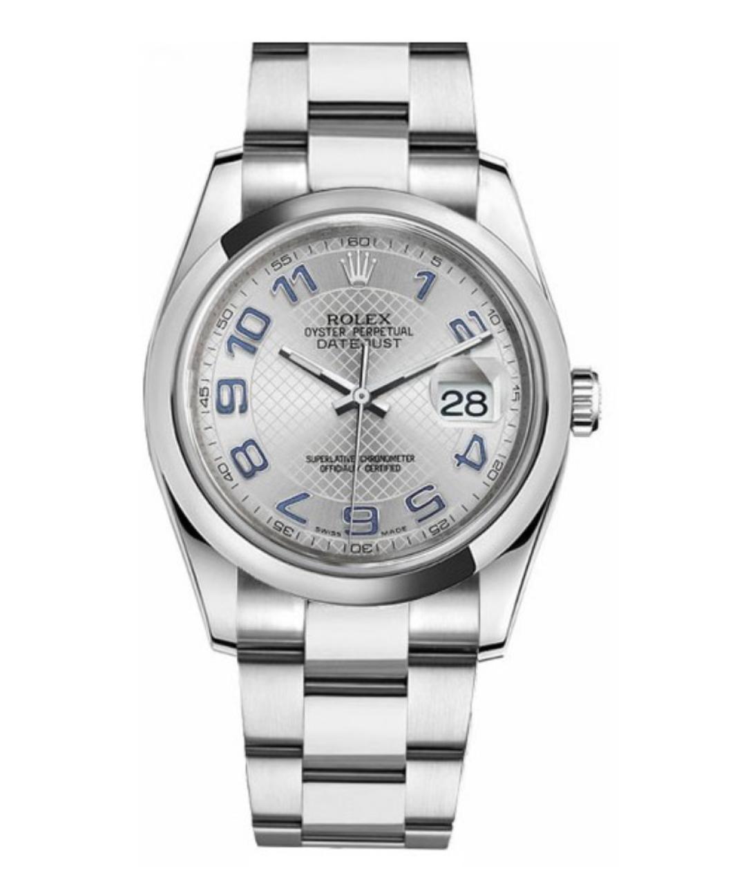 ROLEX Серебряные металлические часы, фото 1